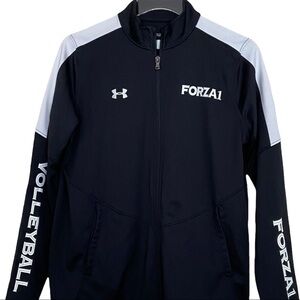 FORZA 1 Volleyball Warmup Jacket Black and White Size Medium